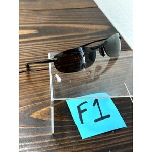 Maui Jim Makaha MJ-905-02 Polished Black Sunglasses Rimless Frames ONLY